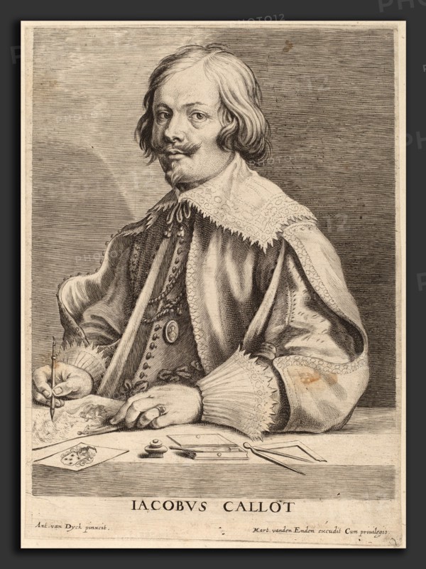 Lucas Emil Vorsterman after Sir Anthony van Dyck (Flemish, 1595 - 1675), Jacques Callot, engraving