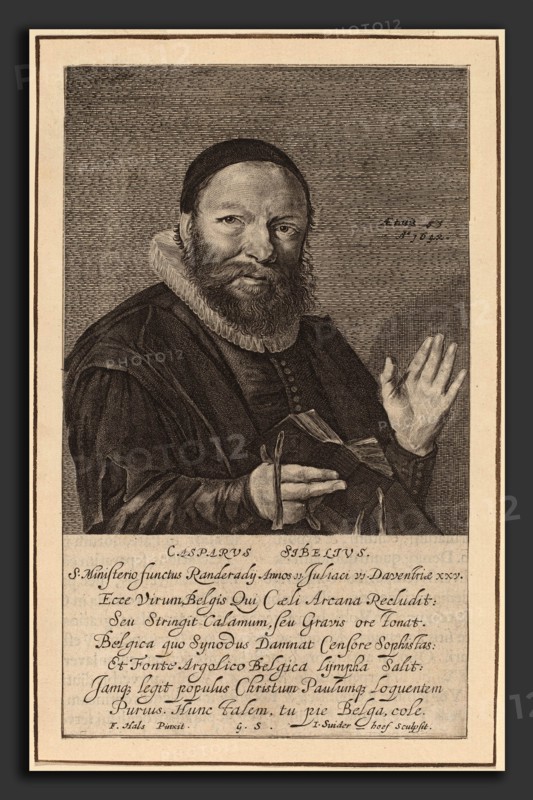 Jonas Suyderhoff after Frans Hals (Dutch, c. 1613 - 1686), Caspar Sibelius, engraving
