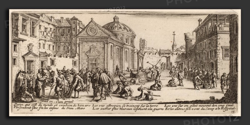 Gerrit van Schagen after Jacques Callot (Dutch, c. 1642 - 1690 or after), The Hospital, etching and engraving