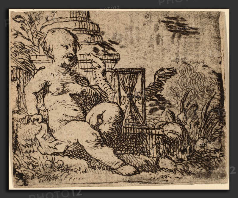 Cornelis Schut I (Flemish, 1597 - 1655), Allegory of Vanity, etching on laid paper