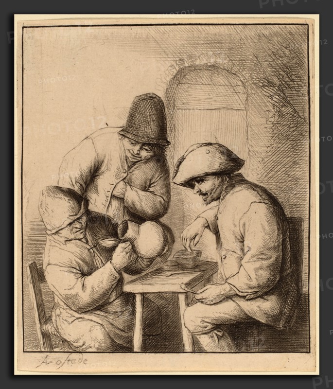 Adriaen van Ostade (Dutch, 1610 - 1685), The Empty Jug, probably 1653, etching