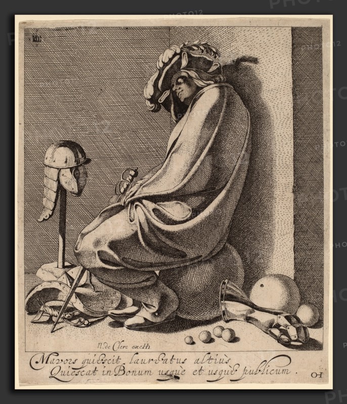 Jacques de Gheyn III (Dutch, c. 1596 - 1641), Mars Sleeping, c. 1618, etching on laid paper
