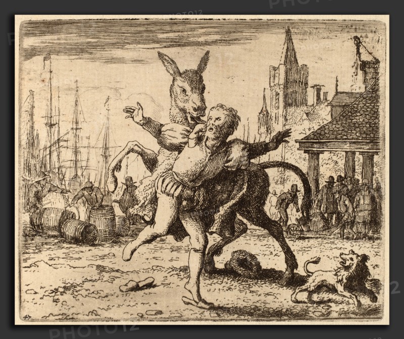 Allart van Everdingen (Dutch, 1621 - 1675), The Ass and the Hound, probably c. 1645-1656, etching