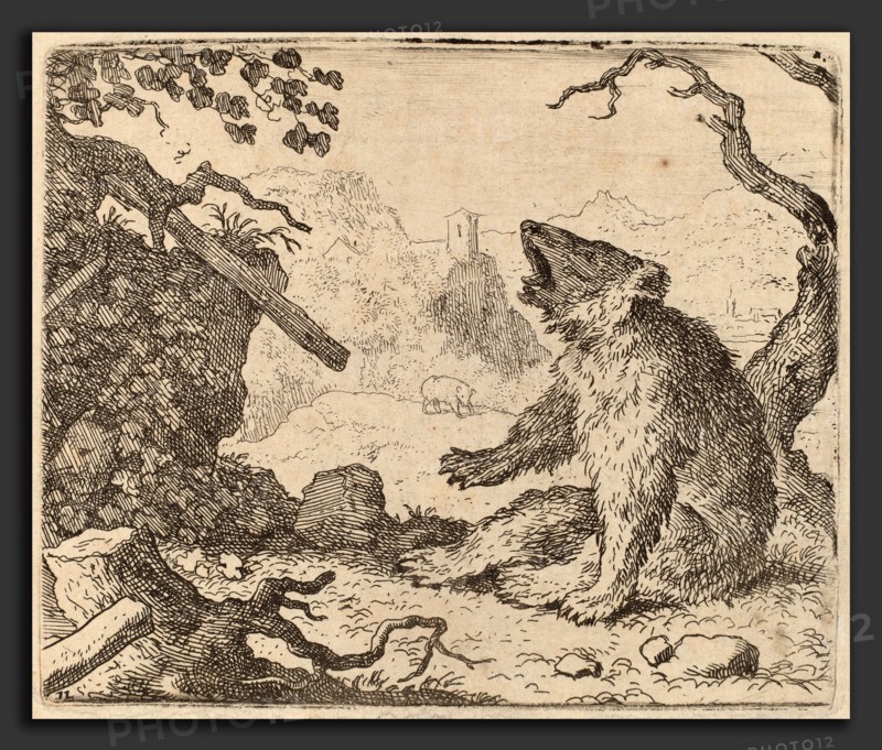 Allart van Everdingen (Dutch, 1621 - 1675), The Bear Sent as Messenger, probably c. 1645-1656, etching
