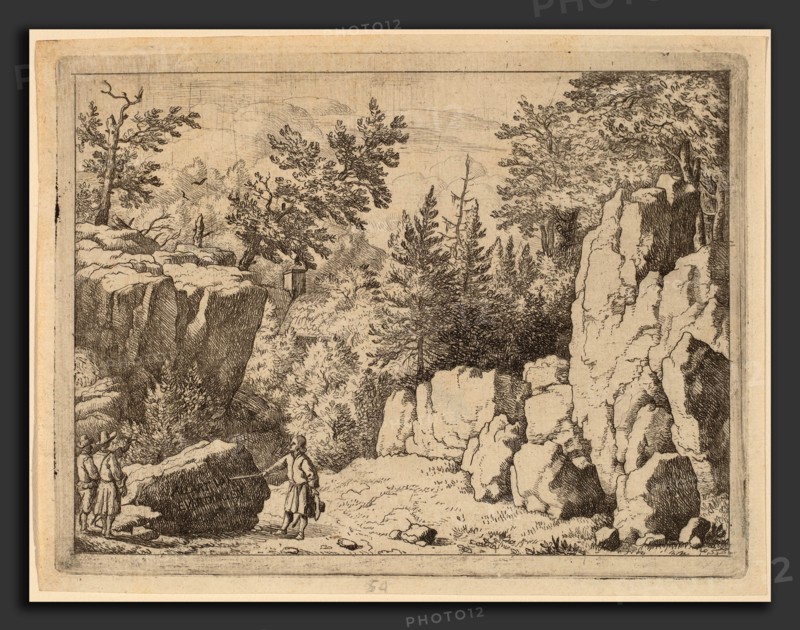 Allart van Everdingen (Dutch, 1621 - 1675), The Inscription on the Rock, probably c. 1645-1656, etching