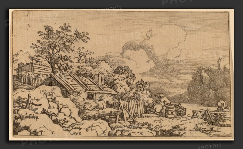 Allart van Everdingen (Dutch, 1621 - 1675), Carpenter's Hut, probably c. 1645-1656, etching