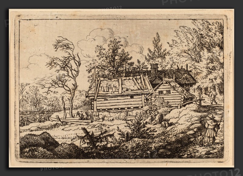 Allart van Everdingen (Dutch, 1621 - 1675), Pilgrim with a Dog, probably c. 1645-1656, etching