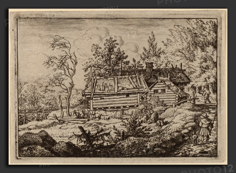 Allart van Everdingen (Dutch, 1621 - 1675), Pilgrim with a Dog, probably c. 1645-1656, etching