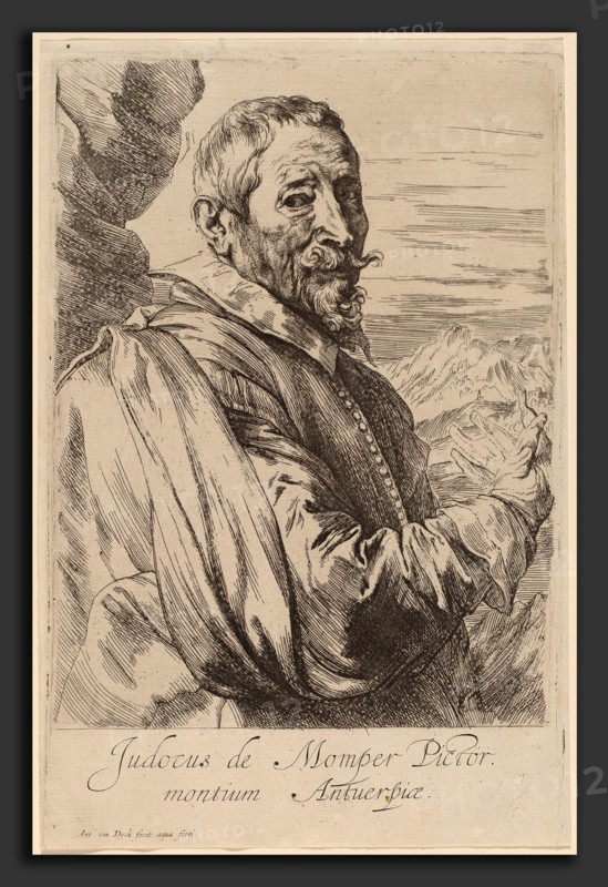 Sir Anthony van Dyck (Flemish, 1599 - 1641), Jodocus de Momper, probably 1626-1641, etching