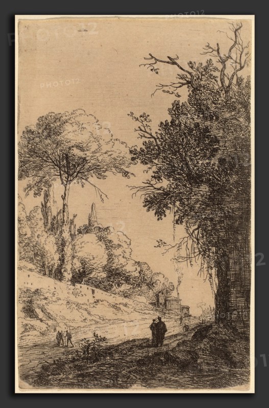 Bartholomeus Breenbergh (Dutch, probably 1599 - 1657), Part of the Via Flaminia, 1639-40, etching on laid paper