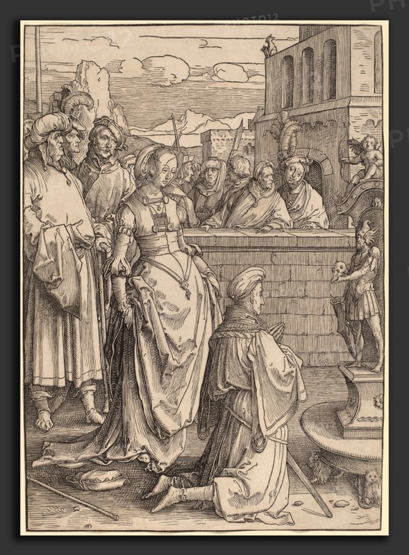 Lucas van Leyden (Netherlandish, 1489-1494 - 1533), Solomon's Idolatry, c. 1512, woodcut
