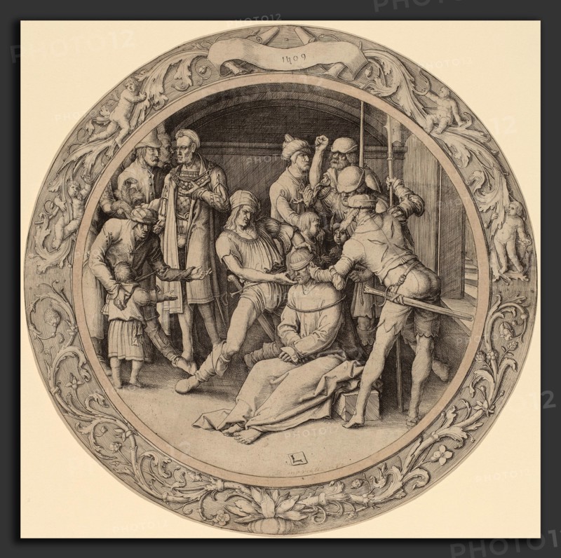 Lucas van Leyden (Netherlandish, 1489-1494 - 1533), The Scoffing of Christ, 1509, engraving