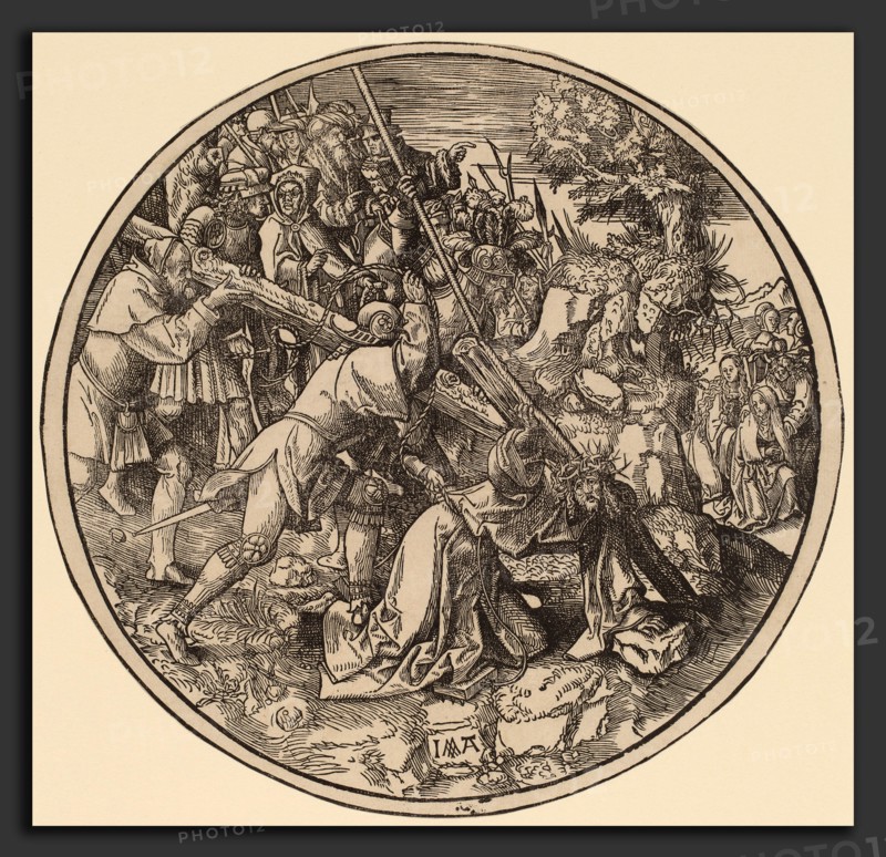 Jacob Cornelisz van Oostsanen (Netherlandish, 1470 or before - 1533), Christ Carrying the Cross, 1514, woodcut