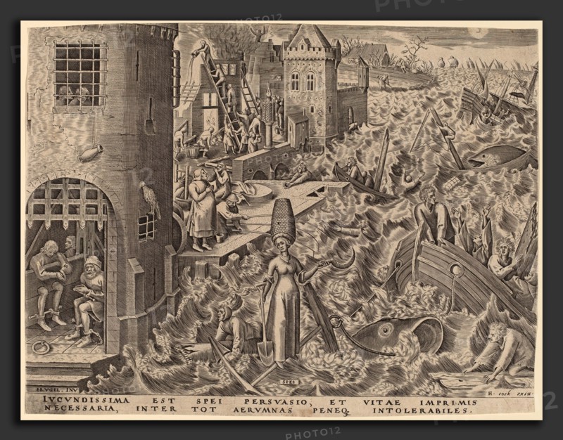 Attributed to Philip Galle after Pieter Bruegel the Elder (Flemish, 1537 - 1612), Hope, published 1559, engraving