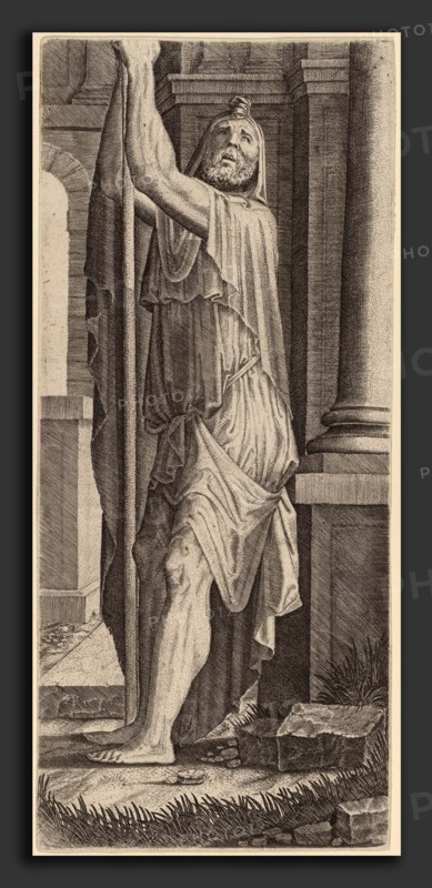 Lambert Suavius (Flemish, c. 1510 - 1567), Saint Matthias (?), engraving