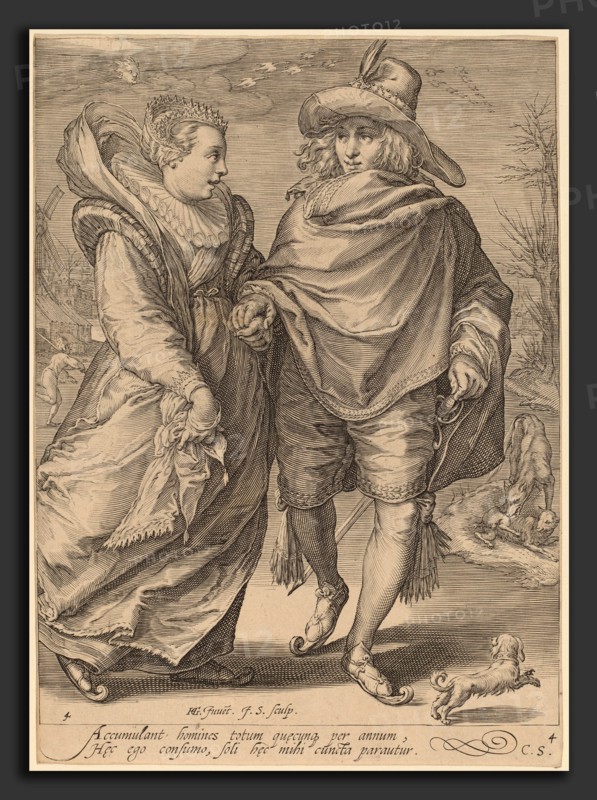 Jan Pietersz Saenredam after Hendrik Goltzius (Dutch, 1565 - 1607), Winter, 1601, engraving