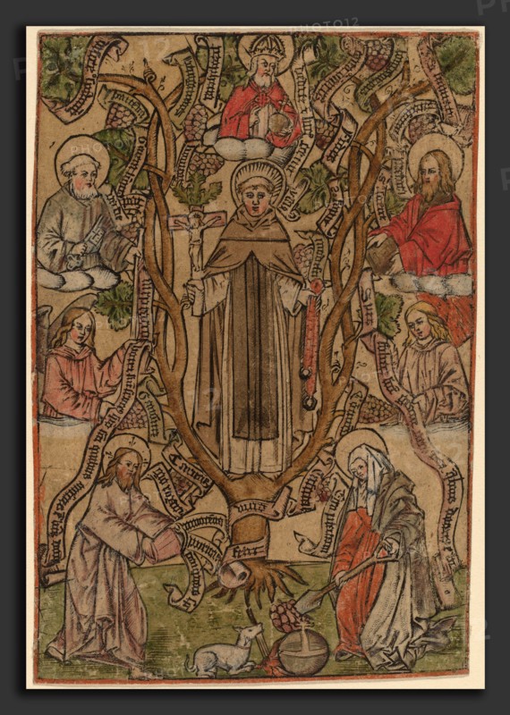 Master S (Flemish, active 1505-1520), Saint Dominic, engraving