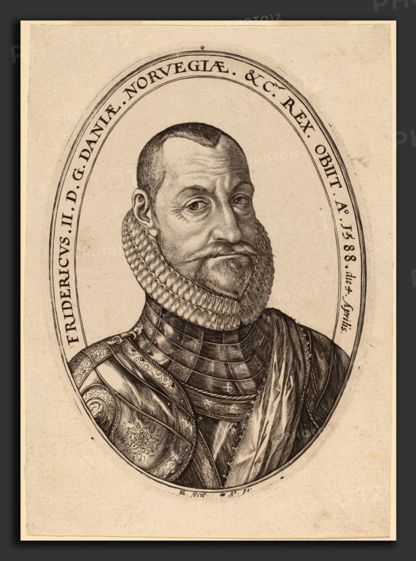 Hendrik Goltzius (Dutch, 1558 - 1617), Frederick II, 1590, engraving