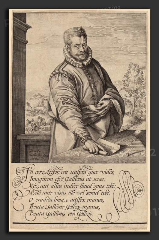 Hendrik Goltzius (Dutch, 1558 - 1617), Philip Galle, 1582, engraving on laid paper