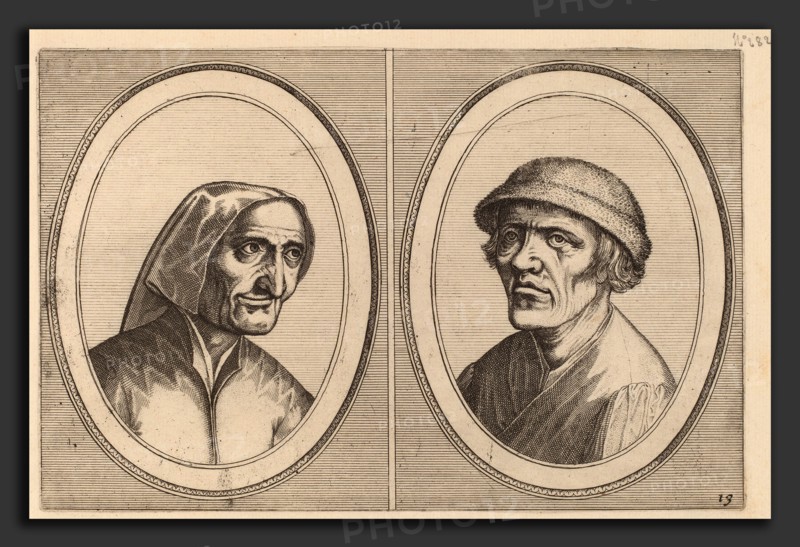 Johannes and Lucas van Doetechum after Pieter Bruegel the Elder (Dutch, died 1605), "Maey Veeghde-pot" and "Pannetje Vet", c. 1564-1565, etching