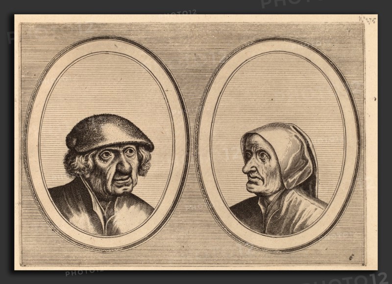 Johannes and Lucas van Doetechum after Pieter Bruegel the Elder (Dutch, active 1554-1572; died before 1589), "Dirck Domp" and "Zeedighe Kniertje", c. 1564-1565, etching