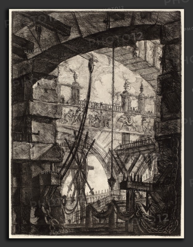 Giovanni Battista Piranesi (Italian, 1720 - 1778), The Grand Piazza, 1780s, etching, engraving, sulphur tint or open bite, burnishing