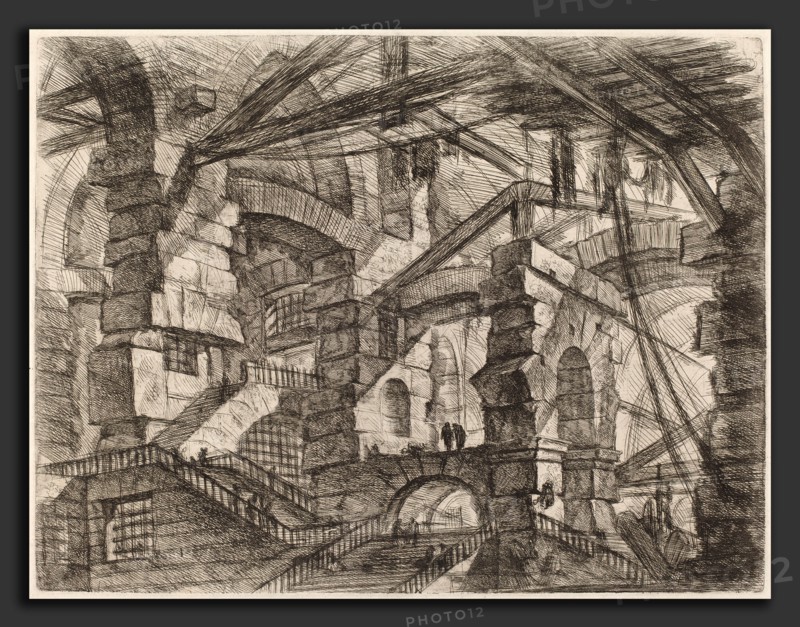 Giovanni Battista Piranesi (Italian, 1720 - 1778), The Gothic Arch, published 1750-1758, etching, engraving, sulphur tint or open bite, burnishing