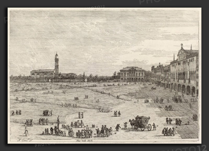 Canaletto (Italian, 1697 - 1768), Pra della Valle, c. 1735-1746, etching on laid paper