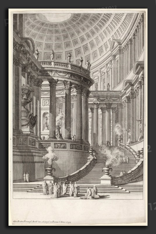 Giovanni Battista Piranesi (Italian, 1720 - 1778), Tempio antico, published 1748-1749, etching, engraving, drypoint