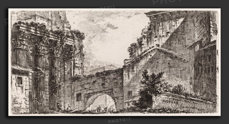 Giovanni Battista Piranesi (Italian, 1720 - 1778), For di Augusto, 1748, etching on laid paper