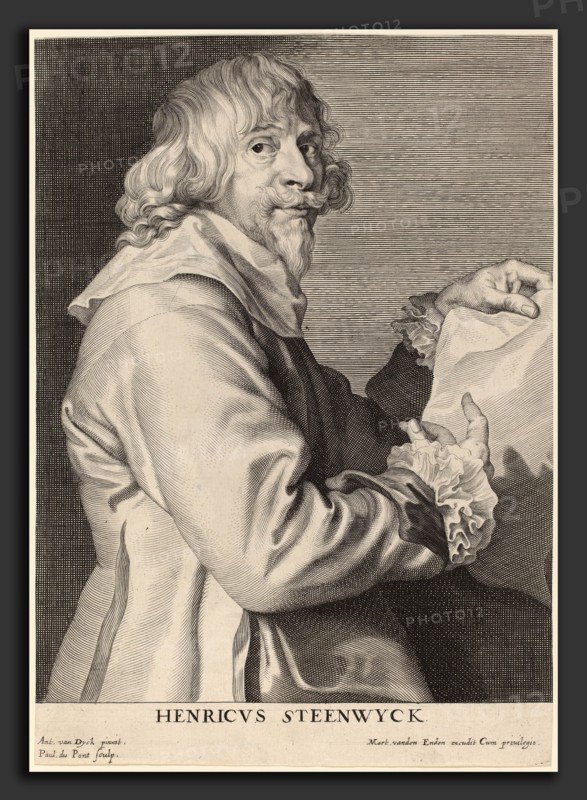 Paulus Pontius after Sir Anthony van Dyck, Henricus Steenwyck, Flemish, 1603 - 1658, engraving on laid paper