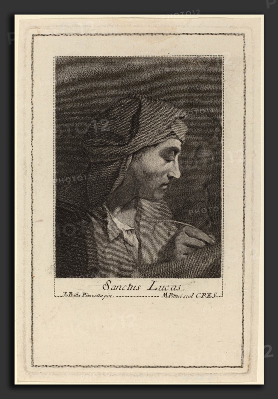 Marco Alvise Pitteri after Giovanni Battista Piazzetta (Italian, 1702 - 1786), Sanctus Lucas, engraving