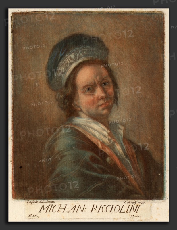 Carlo Lasinio (Italian, 1759 - 1838), Michelangelo Ricciolini, color mezzotint