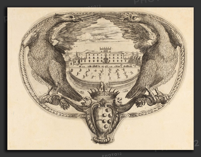 Stefano Della Bella (Italian, 1610 - 1664), Emblem, etching on laid paper [restrike]