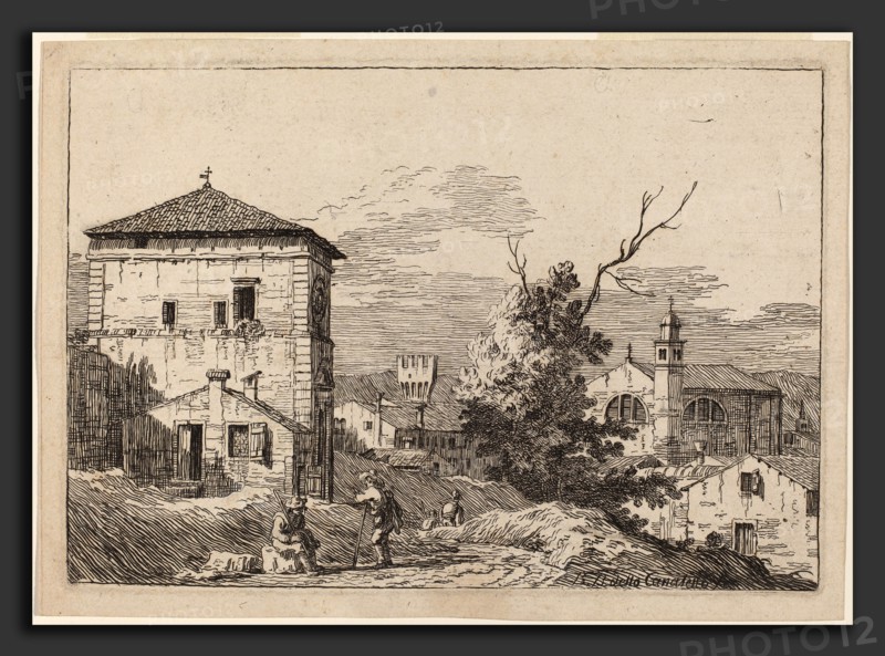 Bernardo Bellotto (Italian, 1722 - 1780), Landscape with a Dead Tree, 1741-1742, etching on laid paper