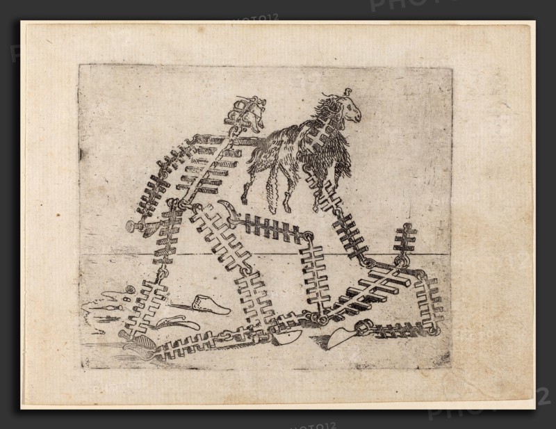 Giovanni Battista Bracelli (Italian, active c. 1624-1649), From "Bizzarie di varie Figure", 1624, etching