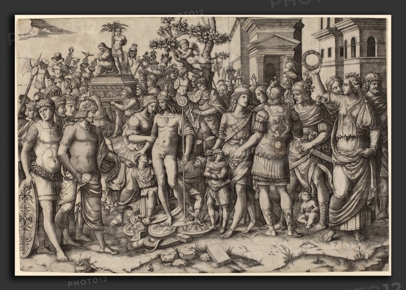 Marcantonio Raimondi possibly after Andrea Mantegna (Italian, c. 1480 - c. 1534), Triumph, engraving