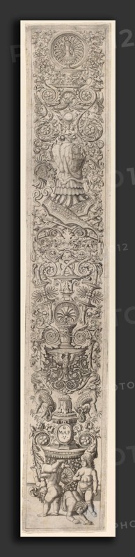 Giovanni Pietro Birago and Zoan Andrea (Italian, active c. 1475-1519), Ornament Panel: Four Children Playing, c. 1505-1515, engraving