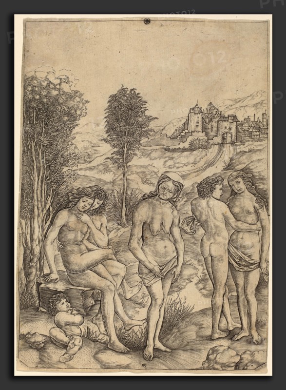 Christofano Robetta (Italian, 1462 - 1535 or after), Allegory of Envy, engraving