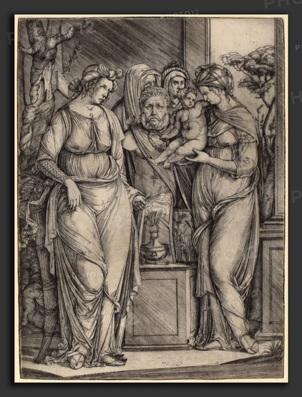 Jacopo de' Barbari (Italian, c. 1460-1470 - 1516 or before), Large Sacrifice to Priapus, c. 1499-1501, engraving