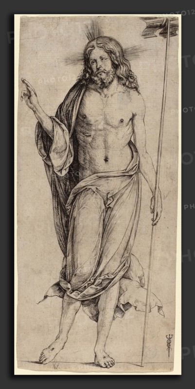 Jacopo de' Barbari (Italian, c. 1460-1470 - 1516 or before), The Risen Christ, c. 1503-1504, engraving