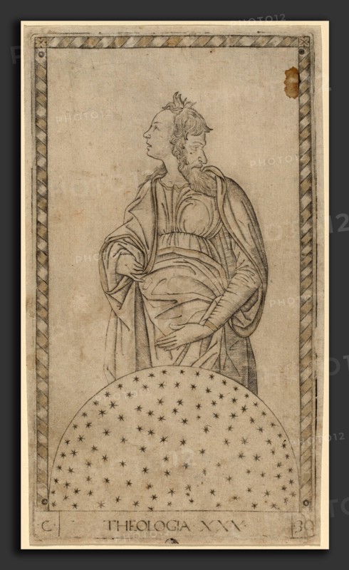 Master of the E-Series Tarocchi (Italian, active c. 1465), Theologia (Theology), c. 1465, engraving