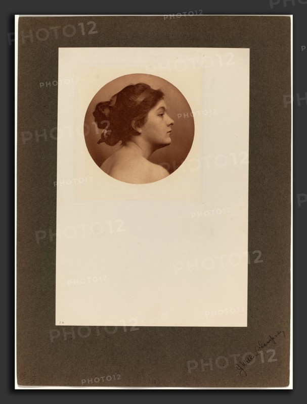 James Wells Champney, A Study, American, 1843 - 1903, 1901, photogravure in red on chine collé mounted on white paper and on gray wove paper