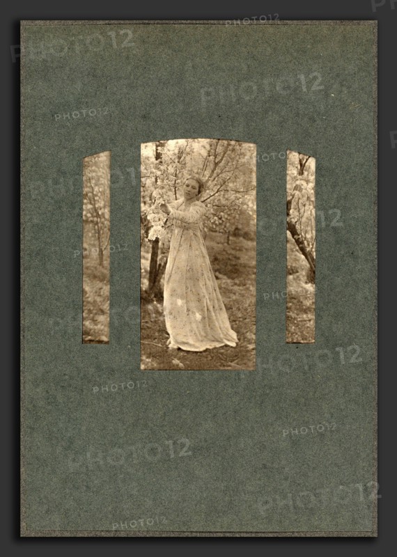 Clarence White (American, 1871 - 1925), Spring, 1899, photogravure overmatted and mounted on gray wove paper
