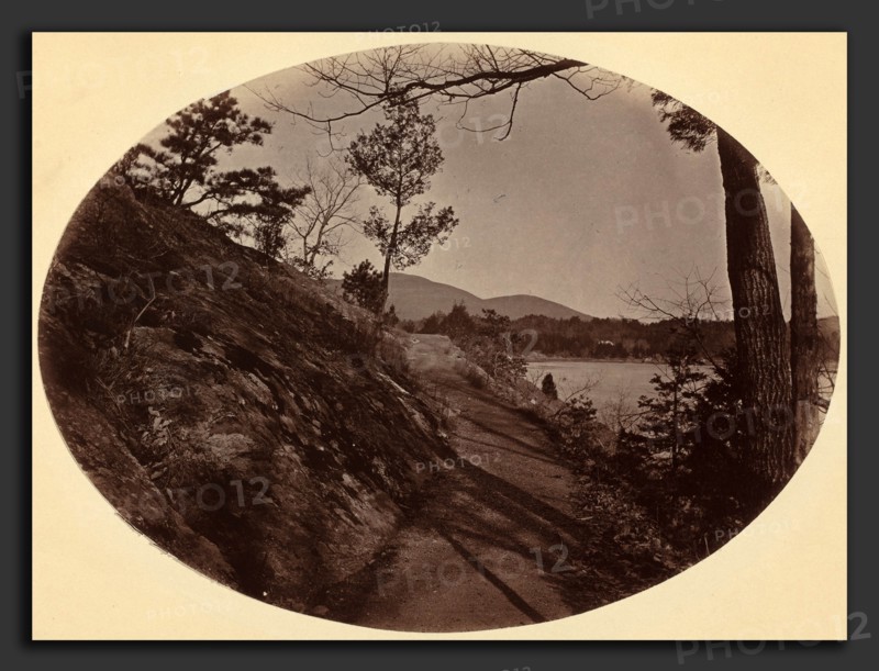 George K. Warren (American, 1824 or 1834 - 1884), F.W. 4 (Old Chain Battery Walk), West Point, New York, c.1867-1868, albumen print