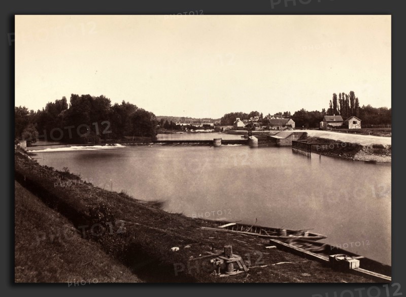 Ãâdouard-Denis Baldus (French, 1813 - 1889), L' Isle Adam, 1855, salted paper print