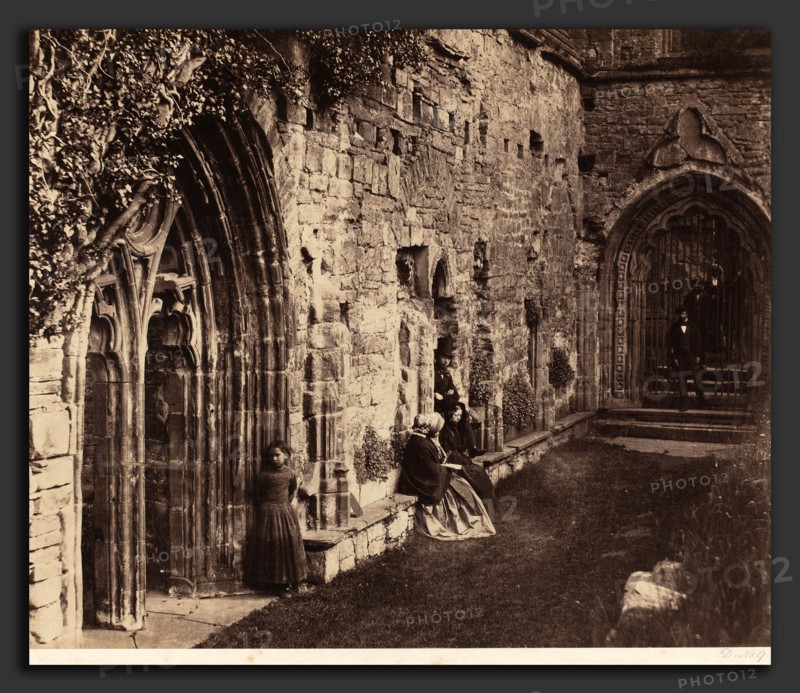Roger Fenton (British, 1819 - 1869), The Cloisters, Tintern Abbey, 1854, salted paper print from collodion negative