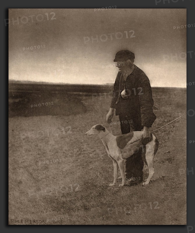 Peter Henry Emerson (British, 1856 - 1936), The Poacher-A Hare in View, 1888, photogravure