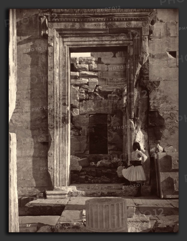 William James Stillman (American, 1828 - 1901), The Acropolis of Athens, plate 21, 1869-1870, carbon print
