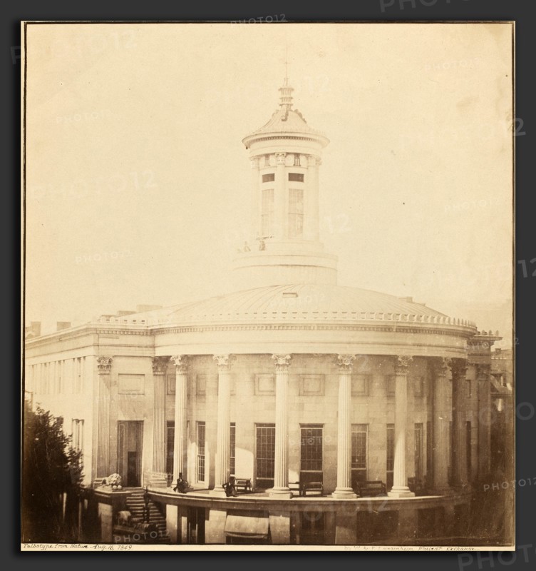 Frederick and William Langenheim (American, 1809 - 1879), Merchant's Exchange, Philadelphia, August 16, 1849, salted paper print from paper negative